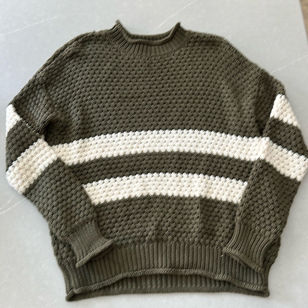 Crotchet Knit Sweater | Size Large